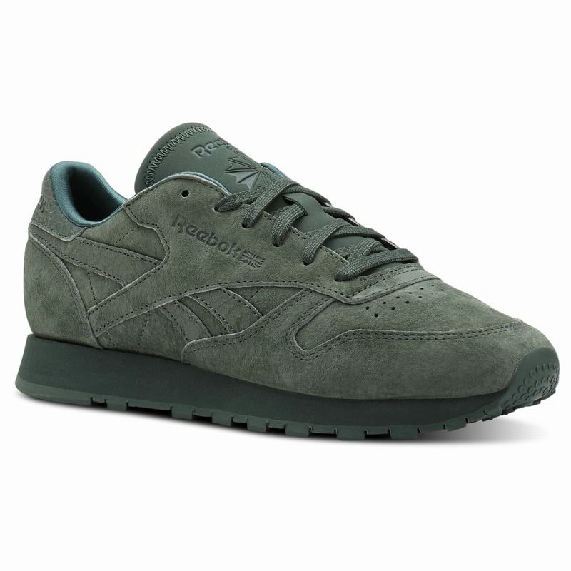 Tenisi Reebok Classic Leather Dama Verzi Romania OB5181UT